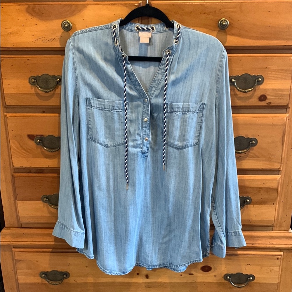 Denim Blue Women's Top